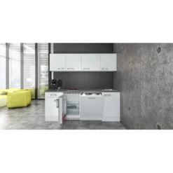 Flex-Well Exclusiv Büroküche Joelina 210 Cm Weiß -Küchenutensilien Angebote 101615002JoelinaFrontalNEU 1