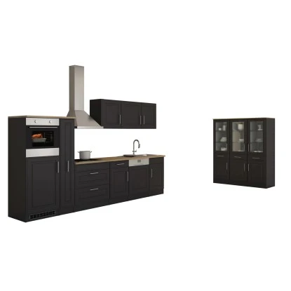 Held Möbel Küchenzeile Rom 330 Cm Landhaus Grau Matt Mit E-Geräten 3 Held Möbel Küchenzeile Rom 330 Cm Landhaus Grau Matt Mit E-Geräten – Bild 3