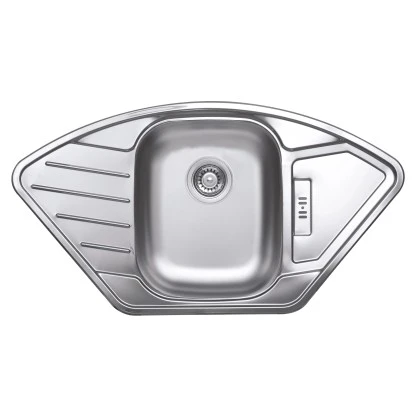 OBI Eckeinbauspüle Canto Basic 92 Edelstahl Eckig 1 OBI Eckeinbauspüle Canto Basic 92 Edelstahl Eckig