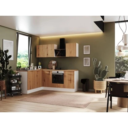 Respekta Selection Winkelküche Elisabeth RSL220WAH 220 Cm Artisan Eiche Nb.-Weiß 1 Respekta Selection Winkelküche Elisabeth RSL220WAH 220 Cm Artisan Eiche Nb.-Weiß