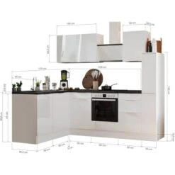 Respekta Selection Winkelküche Elisabeth RSL250WWH 250 Cm Weiß -Küchenutensilien Angebote 145441 4384 3