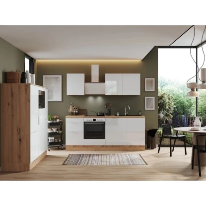 Respekta Selection Küchenzeile Elisabeth RS370AWH 370 Cm Weiß-Artisan Eiche Nb. 4 Respekta Selection Küchenzeile Elisabeth RS370AWH 370 Cm Weiß-Artisan Eiche Nb. – Bild 4