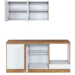 Held Möbel Winkelküche 240 Cm - 180 Cm Matt Weiß-Wotaneiche Ohne E-Geräte -Küchenutensilien Angebote 14 11016600 1012.6291 2b 4