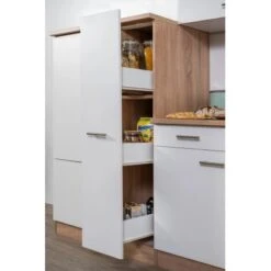 Respekta Economy Küchenzeile KB300ESWS 300 Cm Weiß-Eiche Sägerau -Küchenutensilien Angebote 1712140 KB300ESWS 20