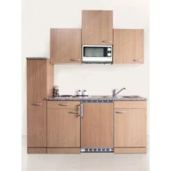 Respekta Economy Küchenzeile KB180BBMI 180 Cm Buche