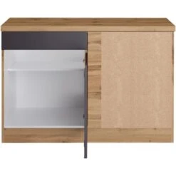 Held Möbel Küchen-Eckschrank Turin 120 Cm Graphit/Wotaneiche -Küchenutensilien Angebote 189469 11016600 S 03