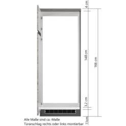 Held Möbel Umbauschrank Für Kühl/Gefrierkombi Turin 60 Cm Wotaneiche/Graphit -Küchenutensilien Angebote 189542 11016600 VM 08