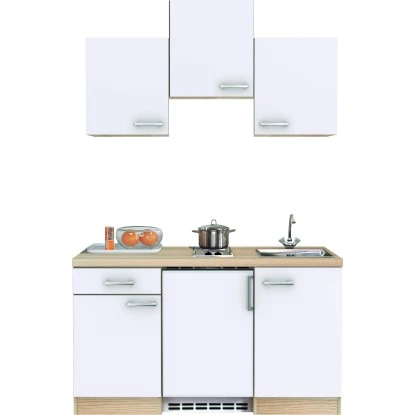 Flex-Well Exclusiv Küchenzeile Abaco 150 Cm Perlmutt Glänzend-Akazie 1 Flex-Well Exclusiv Küchenzeile Abaco 150 Cm Perlmutt Glänzend-Akazie