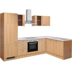 Flex-Well Classic Winkelküche Nano 280 Cm Buche Nachbildung -Küchenutensilien Angebote 1 g 999 2802 014 nano frei