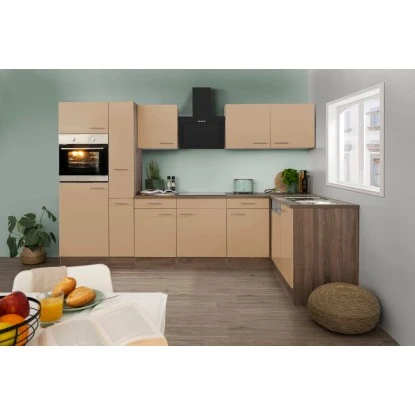 Respekta Winkelküche KBL310EYCS 310 Cm Cappuccino Seidenglanz-Eiche York Nachb. 1 Respekta Winkelküche KBL310EYCS 310 Cm Cappuccino Seidenglanz-Eiche York Nachb.