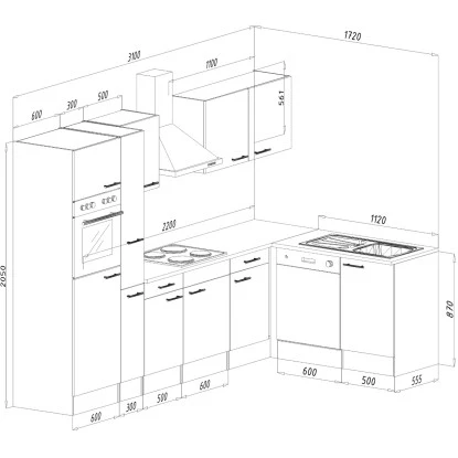 Respekta Winkelküche KBL310EYCS 310 Cm Cappuccino Seidenglanz-Eiche York Nachb. 4 Respekta Winkelküche KBL310EYCS 310 Cm Cappuccino Seidenglanz-Eiche York Nachb. – Bild 4