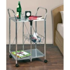 Wenko Beistell- Und Küchenwagen Sunny Silber -Küchenutensilien Angebote 2910677 1068 900060100 4