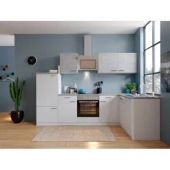 Respekta Winkelküche KBL280WWBSCG 280 X 172 Cm Weiß-Beton Optik 11 Respekta Winkelküche KBL280WWBSCG 280 X 172 Cm Weiß-Beton Optik -Küchenutensilien Angebote 2 4384 neu KBL280WWBSCG 02