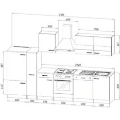 Respekta Küchenzeile KB310ESWC Weiß-Eiche Sägerau Nachbildung 23 Respekta Küchenzeile KB310ESWC Weiß-Eiche Sägerau Nachbildung -Küchenutensilien Angebote 3128501 KB310ESWC 03