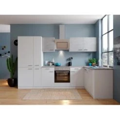 Respekta Winkelküche KBL310WWBSCGKEG 310 X 172 Cm Weiß-Beton Optik -Küchenutensilien Angebote 384 neu KBL310WWBSCGKEG 02