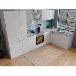 Respekta Winkelküche KBL310WWBSCGKEG 310 X 172 Cm Weiß-Beton Optik -Küchenutensilien Angebote 384 neu KBL310WWBSCGKEG 03