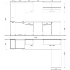Respekta Winkelküche KBL310WWBSCGKEG 310 X 172 Cm Weiß-Beton Optik -Küchenutensilien Angebote 384 neu KBL310WWBSCGKEG 04