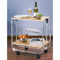 Wenko Servierwagen Dinett Deluxe Ahorn-Nachbildung 5 Wenko Servierwagen Dinett Deluxe Ahorn-Nachbildung -Küchenutensilien Angebote 3894268 1068 713001500 2