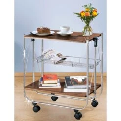 Wenko Servierwagen Dinett Deluxe Nussbaum-Nachbildung 5 Wenko Servierwagen Dinett Deluxe Nussbaum-Nachbildung -Küchenutensilien Angebote 3894458 1068 713003100 2