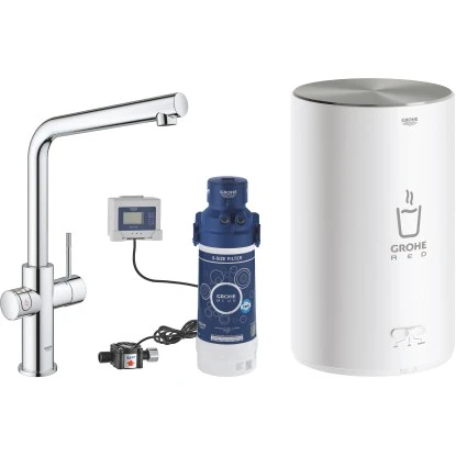 Grohe Einhand-Spültischbatterie Und Boiler Red Duo Size-M Chrom 1 Grohe Einhand-Spültischbatterie Und Boiler Red Duo Size-M Chrom