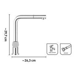 Baliv Küchenarmatur KI-1050 Verchromt 7 Baliv Küchenarmatur KI-1050 Verchromt -Küchenutensilien Angebote 4007874116765 VM01 110920