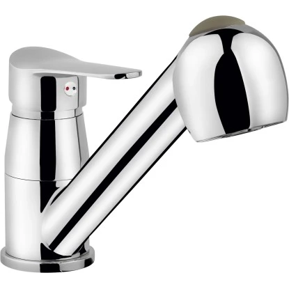 Einhebel-Küchenarmatur Bolzano Niederdruck Chrom Mit Geschirrbrause 1 Einhebel-Küchenarmatur Bolzano Niederdruck Chrom Mit Geschirrbrause