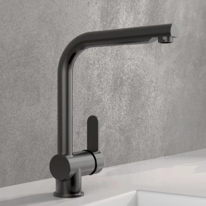 Schütte Spültischarmatur Mit Herausziehbarem Auslauf London Graphit Matt 12 Schütte Spültischarmatur Mit Herausziehbarem Auslauf London Graphit Matt – Bild 12
