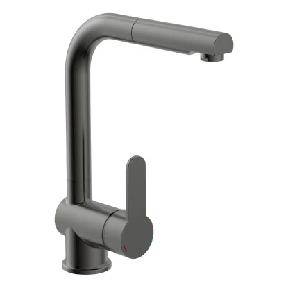 Schütte Spültischarmatur Mit Herausziehbarem Auslauf London Graphit Matt 7 Schütte Spültischarmatur Mit Herausziehbarem Auslauf London Graphit Matt – Bild 7