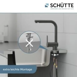 Schütte Spültischarmatur Mit Herausziehbarem Auslauf London Graphit Matt 27 Schütte Spültischarmatur Mit Herausziehbarem Auslauf London Graphit Matt -Küchenutensilien Angebote 4008431000794 2759 9