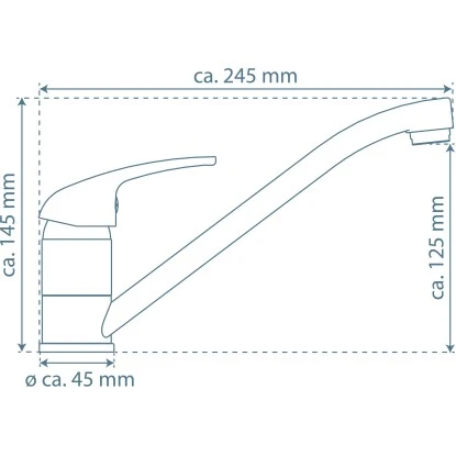 Küchenarmatur Athos Plus Chrom 4 Küchenarmatur Athos Plus Chrom – Bild 4
