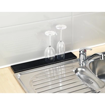 Wenko Abtropfmatte Slim 42 Cm Schwarz 3 Wenko Abtropfmatte Slim 42 Cm Schwarz – Bild 3