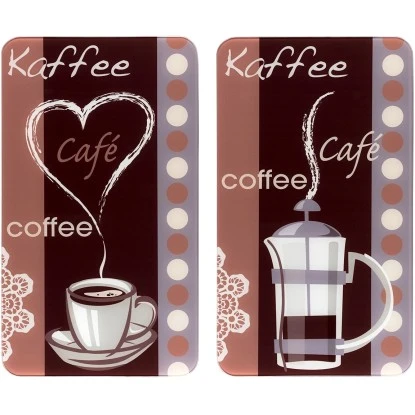 Wenko Herdabdeckplatten Universal Kaffeeduft 2er Set Mehrfarbig 1 Wenko Herdabdeckplatten Universal Kaffeeduft 2er Set Mehrfarbig