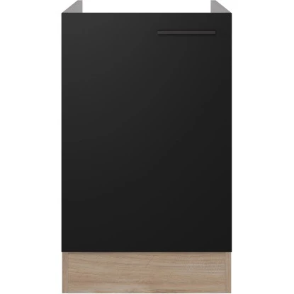 Flex-Well Exclusiv Spülenunterschrank Capri 50 Cm Schwarz Matt-Endgrain Oak 2 Flex-Well Exclusiv Spülenunterschrank Capri 50 Cm Schwarz Matt-Endgrain Oak – Bild 2