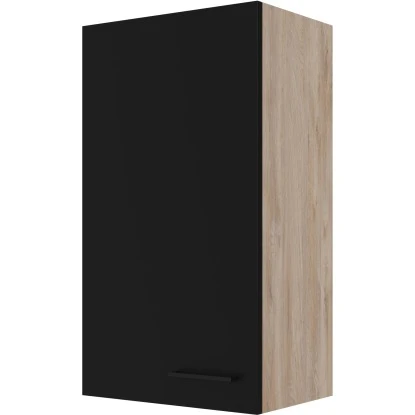 Flex-Well Exclusiv Oberschrank Capri 50 Cm X 89 Cm Schwarz Matt-Endgrain Oak 1 Flex-Well Exclusiv Oberschrank Capri 50 Cm X 89 Cm Schwarz Matt-Endgrain Oak