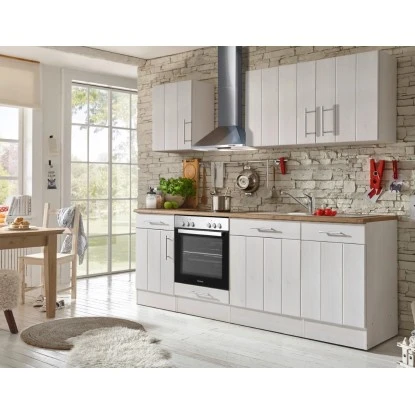 Respekta Premium Küchenzeile Landhaus 220 Cm Lärche Weiß Matt (DAH CH22078IXB) 3 Respekta Premium Küchenzeile Landhaus 220 Cm Lärche Weiß Matt (DAH CH22078IXB) – Bild 3