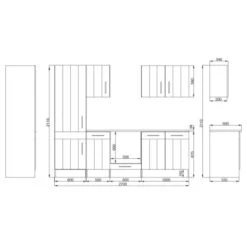 Respekta Premium Küchenzeile Landhaus 270 Cm Lärche Weiß Matt 15 Respekta Premium Küchenzeile Landhaus 270 Cm Lärche Weiß Matt -Küchenutensilien Angebote 4080248 4384 3