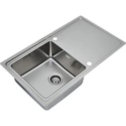 Respekta Einbauspüle Chicago 86 Cm X 50 Cm Edelstahl -Küchenutensilien Angebote 45546 4384 CHICAGO86X50 04