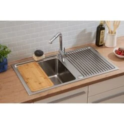 Respekta Einbauspüle Chicago 86 Cm X 50 Cm Edelstahl -Küchenutensilien Angebote 45546 4384 CHICAGO86X50 13