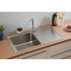 Respekta Einbauspüle Chicago 86 Cm X 50 Cm Edelstahl -Küchenutensilien Angebote 45546 4384 CHICAGO86X50 19