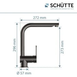 Schütte Küchenarmatur Rio Hochglanz-Graphit 11 Schütte Küchenarmatur Rio Hochglanz-Graphit -Küchenutensilien Angebote 473315 2759 06
