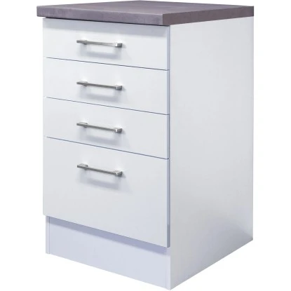 Flex-Well Exclusiv Schubkasten-Unterschrank Joelina 50 Cm Weiß 1 Flex-Well Exclusiv Schubkasten-Unterschrank Joelina 50 Cm Weiß