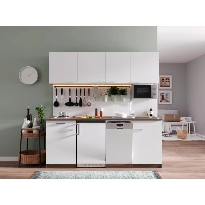 Respekta Küchenzeile KB195EYWMI 195 Cm Weiß-Eiche York Nachbildung 3 Respekta Küchenzeile KB195EYWMI 195 Cm Weiß-Eiche York Nachbildung – Bild 3