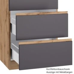 Held Möbel Winkelküche Turin 300 X 240 Cm Graphit-Wotaneiche Ohne E-Geräte -Küchenutensilien Angebote 5225 11016600 1130.6311 8a