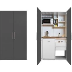 Respekta Schrankküche SKWGMIC Reversibel Grau-Weiß 26 Respekta Schrankküche SKWGMIC Reversibel Grau-Weiß -Küchenutensilien Angebote 5317243 4384 06