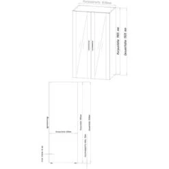 Respekta Schrankküche SKWGMIC Reversibel Grau-Weiß 21 Respekta Schrankküche SKWGMIC Reversibel Grau-Weiß -Küchenutensilien Angebote 5317243 4384 3