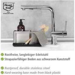 WENKO Spülorganizer Orio Edelstahl -Küchenutensilien Angebote 534943 1068 03
