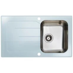 Küchenutensilien Angebote 12 OBI Glasspüle 50 Cm X 86 Cm Weiß