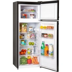 Respekta Kühl-Gefrierkombination KS144 Vintage VC Schwarz -Küchenutensilien Angebote 572003 4384 KS144VSA 04