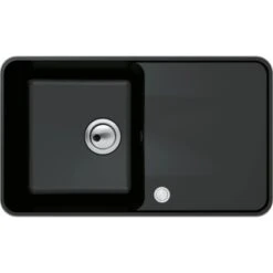 Küchenutensilien Angebote 35 Miló Einbauspüle Granitverbundstoff Piu 78 Schwarz