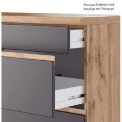 Held Möbel Winkelküche Turin 300 X 240 Cm Graphit-Wotaneiche Ohne E-Geräte -Küchenutensilien Angebote 65225 11016600 1130.6311 8